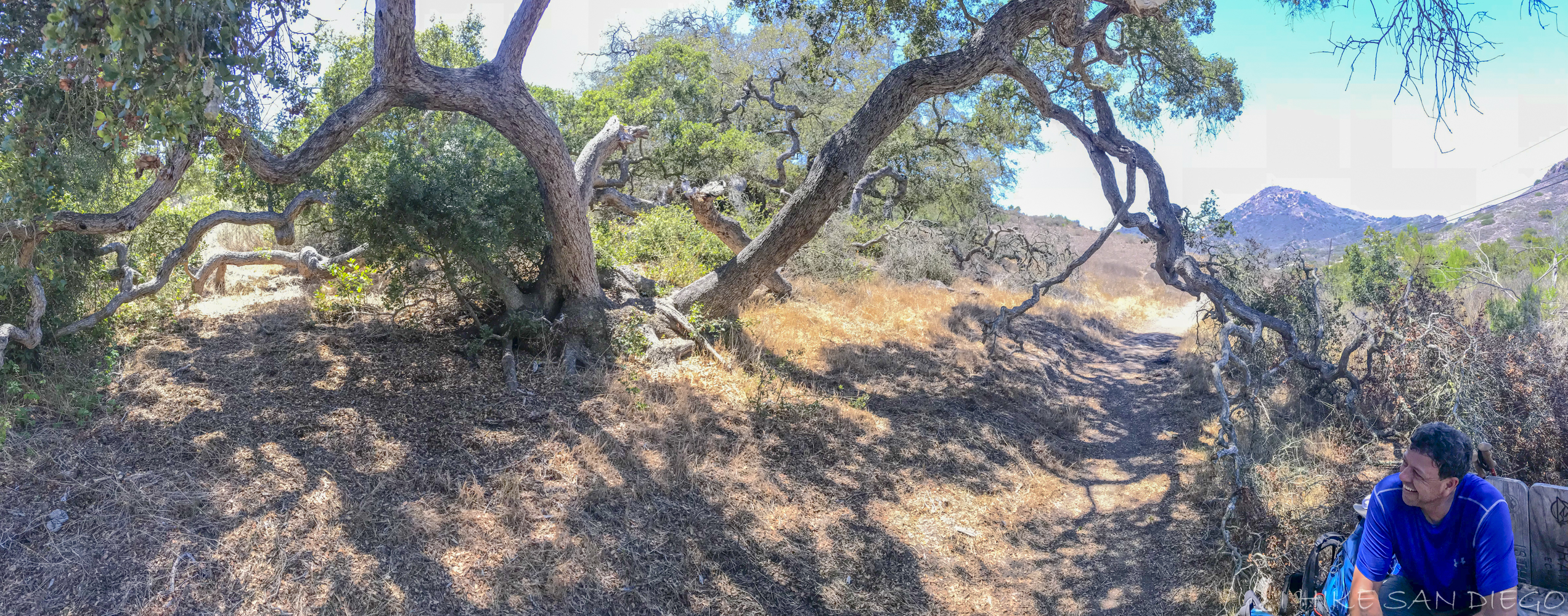 Crappy Iphone pano of the resting spot. Enjoy the shade while you can. 