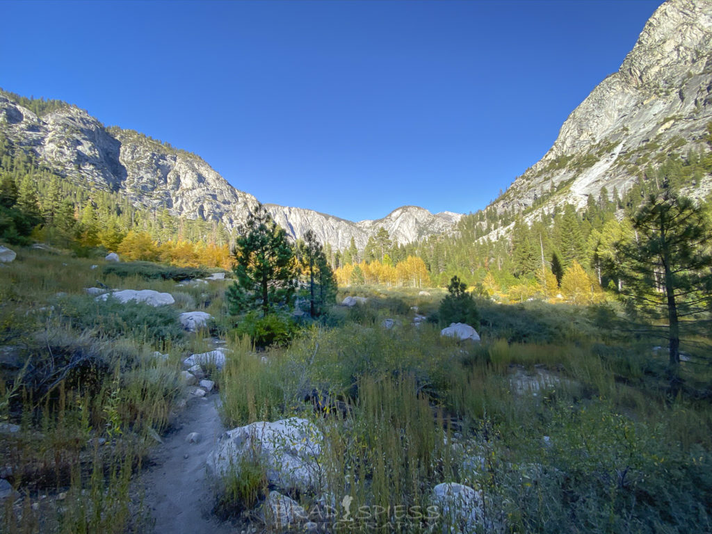 Changing falls colors on the Rae Lakes Loop