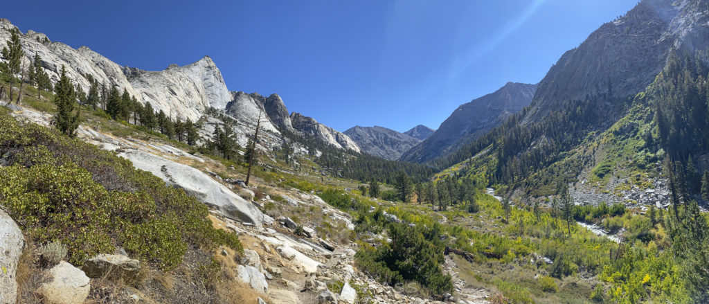 Looking up the valley towards Woods Creek Crossing