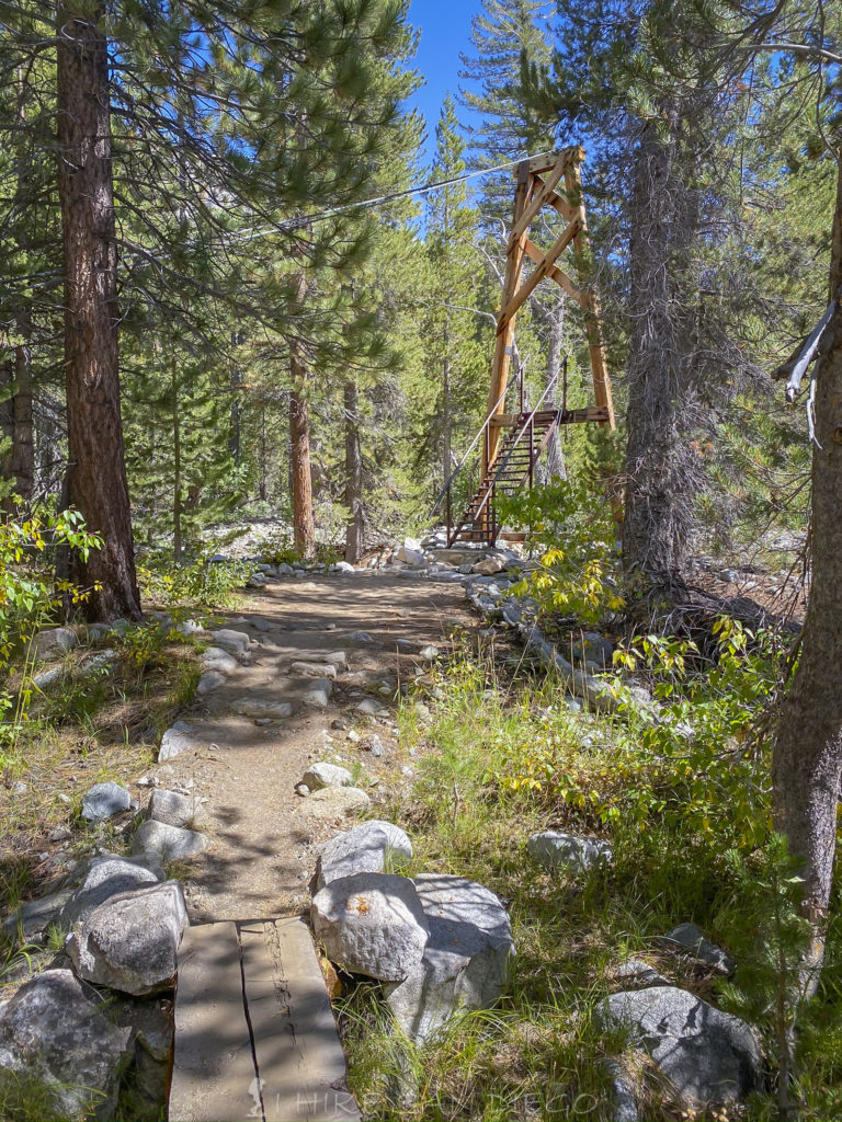 The trail to the bridge for Woods Creek Crossing 