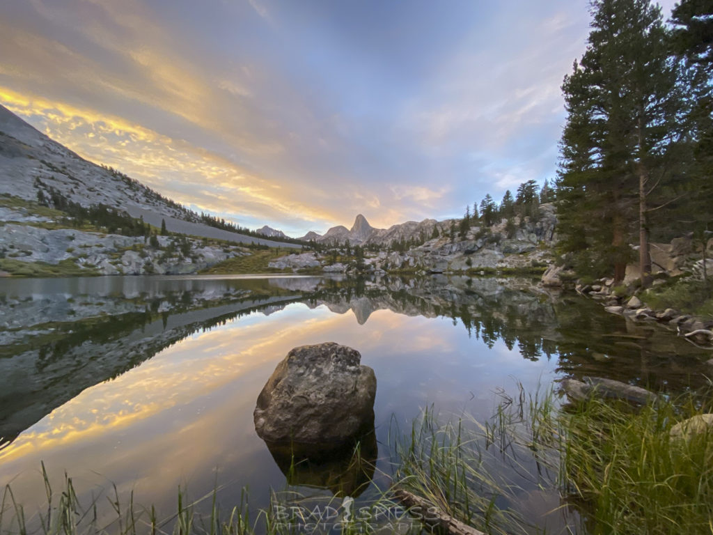 Using the ultra wide lens for a sunrise photo