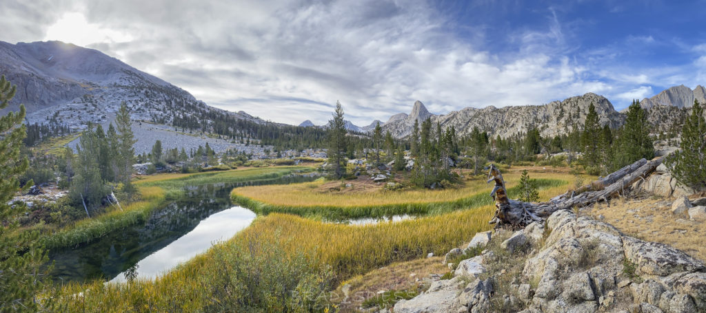 Stream and meadow above Dollar Lake