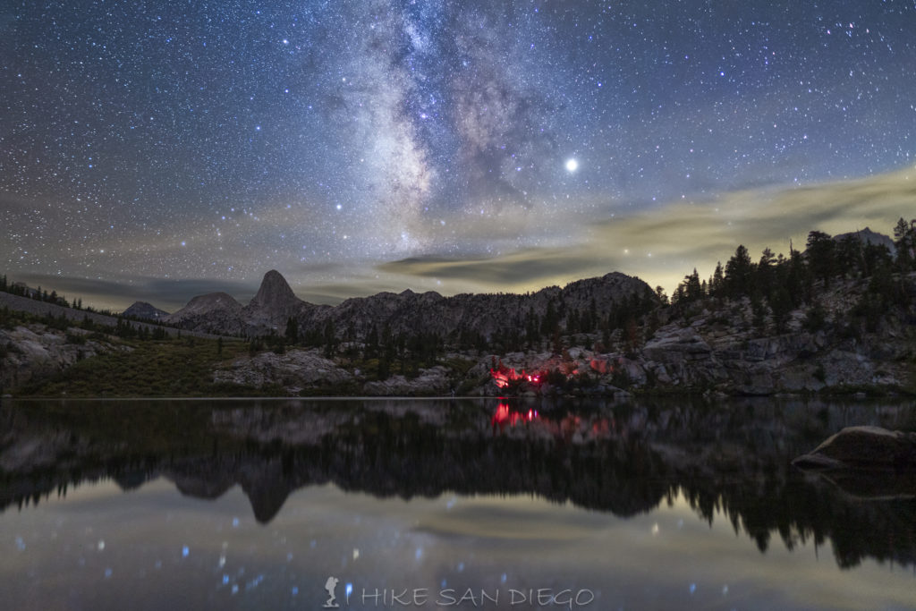 The Milky Way rising over Dollar Lake